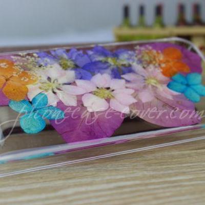 The real pressed flower phone case for iphone 6 plus 6 5s 5c 5 4s 4 and Samsung Galaxy S3 S4 S5 case cover skin case